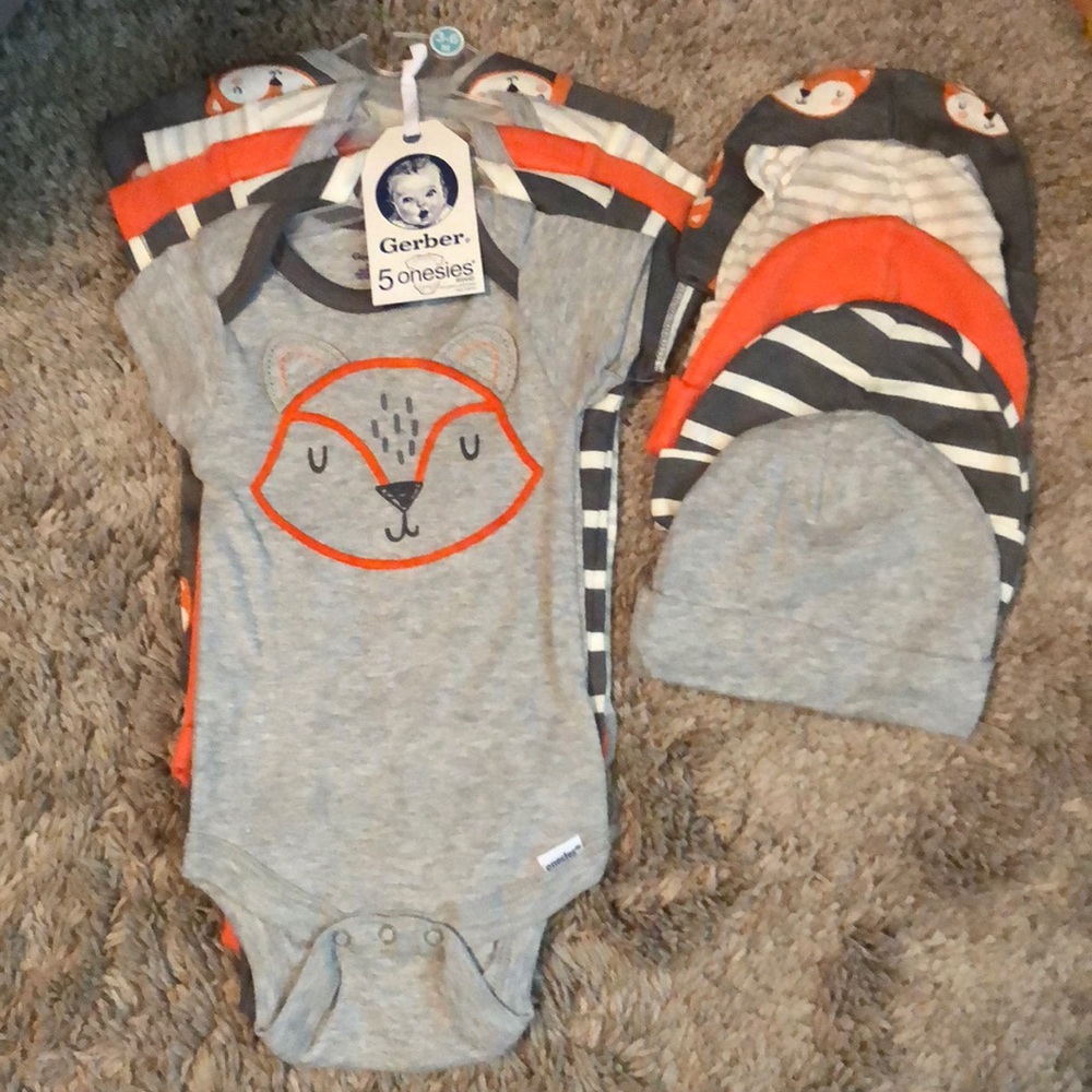 NWT onesies and hats